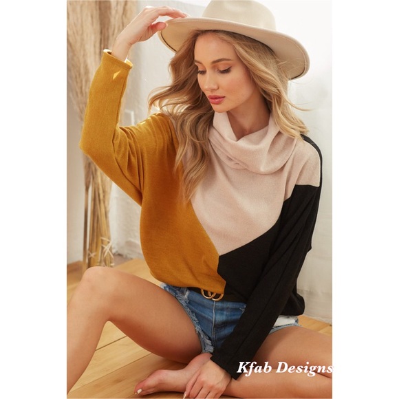 ❤️LAST 2! Sweater Knit Dolman Cowl Neck Soft Top! - Picture 2 of 6